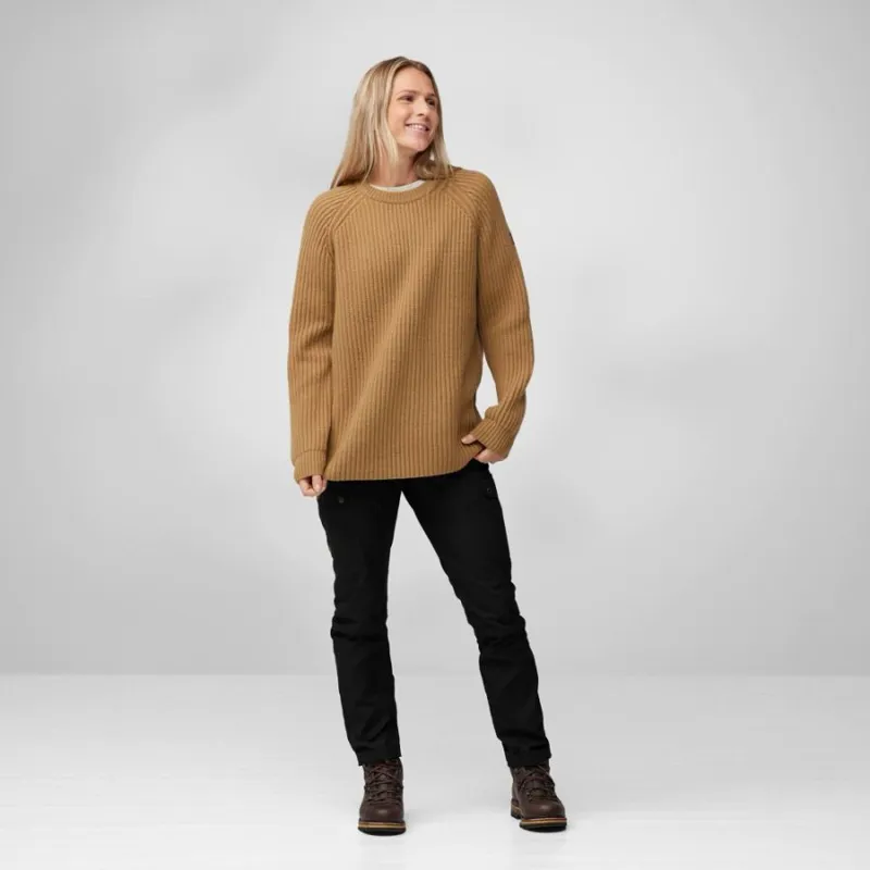 Fjallraven Ovik Rib Women's Sweater in Navy-2