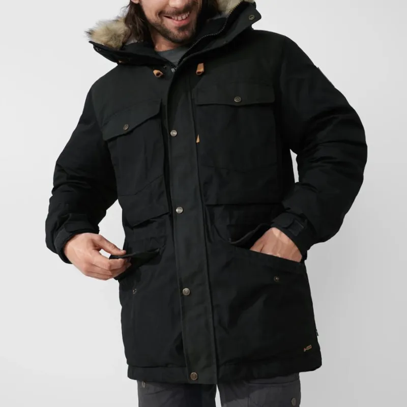 Fjallraven Singi Down Jacket Men's in Black-10