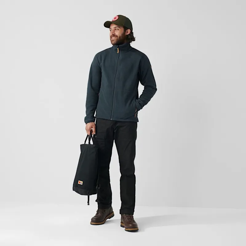 Fjallraven Sten Men's Fleece Jacket in Dark Grey-3