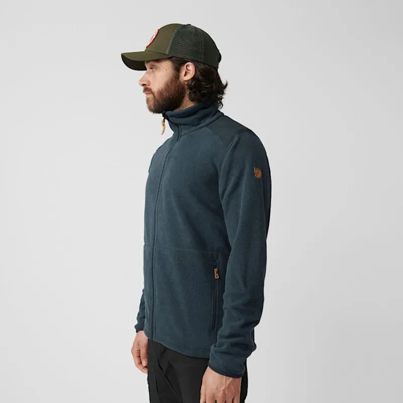 Fjallraven Sten Men's Fleece Jacket in Dark Olive-4