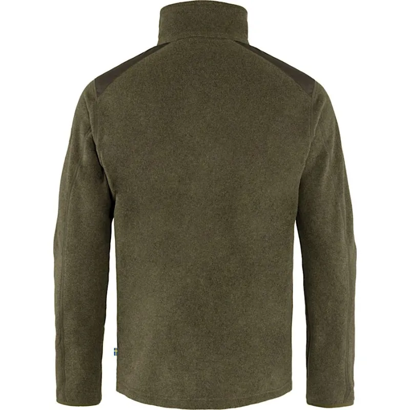 Fjallraven Sten Men's Fleece Jacket in Dark Olive-1