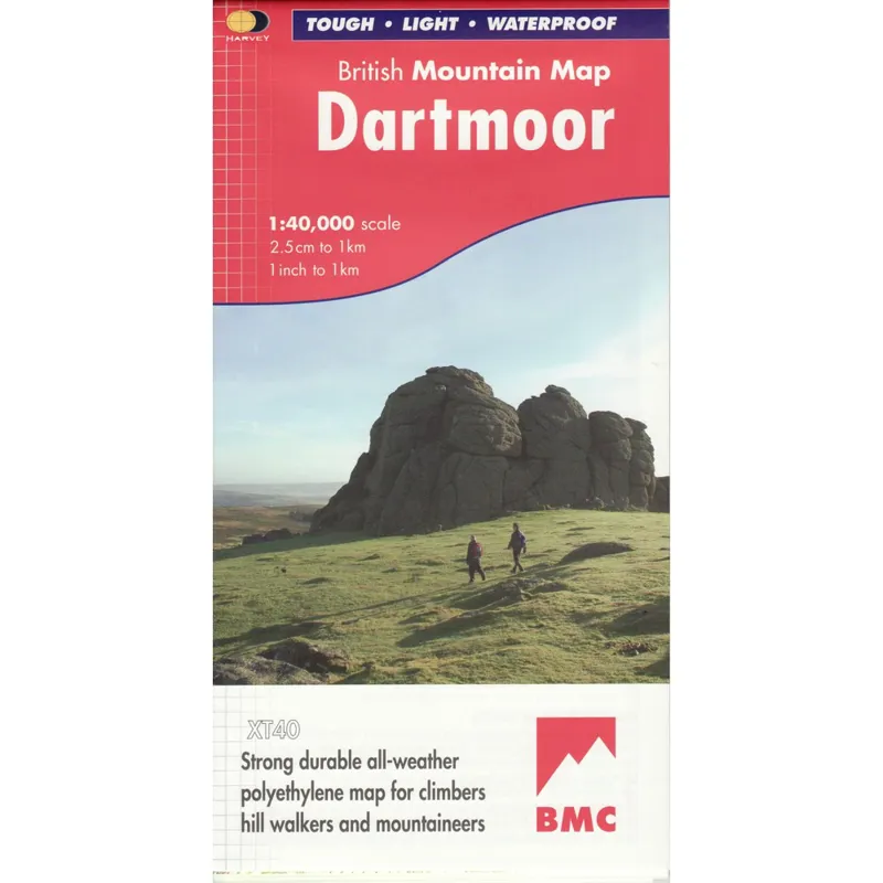 Harvey Maps Dartmoor National Park BMC Mountain Map