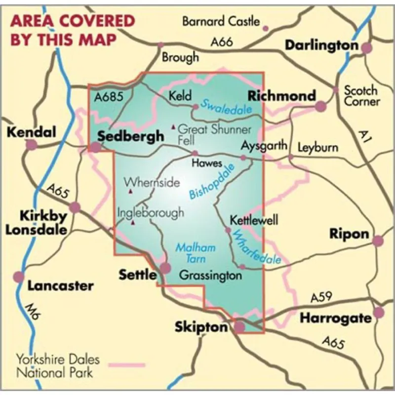 Harvey Maps Yorkshire Dales BMC British Mountain Map-1