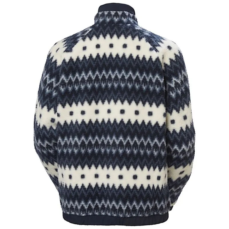 Helly Hansen Imperial Printed Pile Snap Women's Jacket in Navy Nordic-1