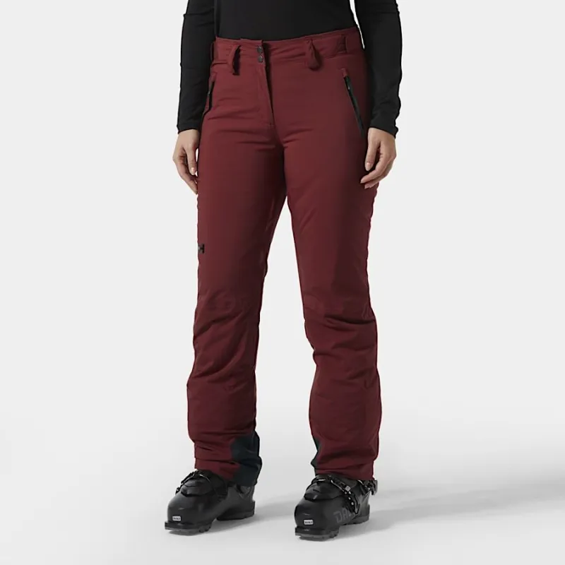 Helly Hansen Legendary Insulated Women's Ski Pants in Mars Red-2