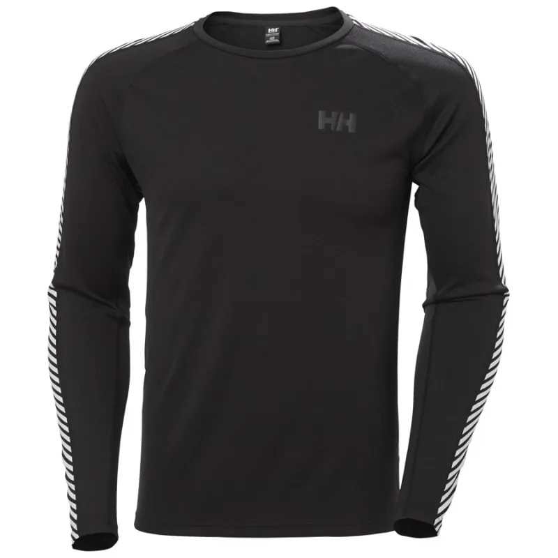 Helly Hansen LIFA ACTIVE Stripe Men's Crew Base Layer in Black