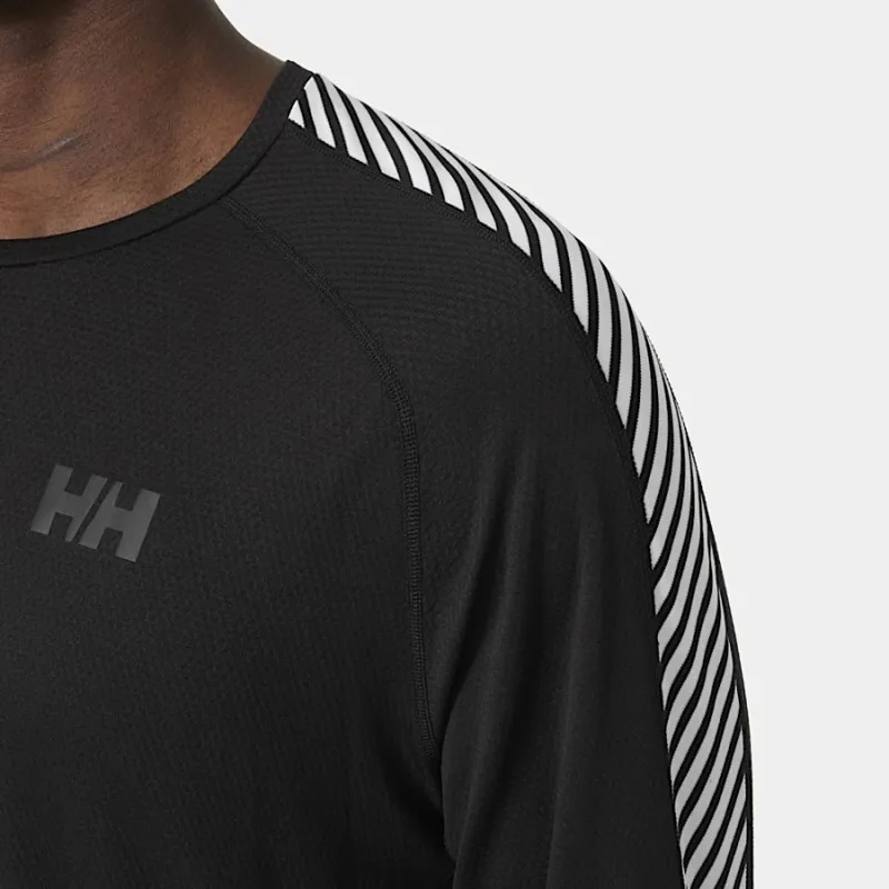 Helly Hansen LIFA ACTIVE Stripe Men's Crew Base Layer in Black-4