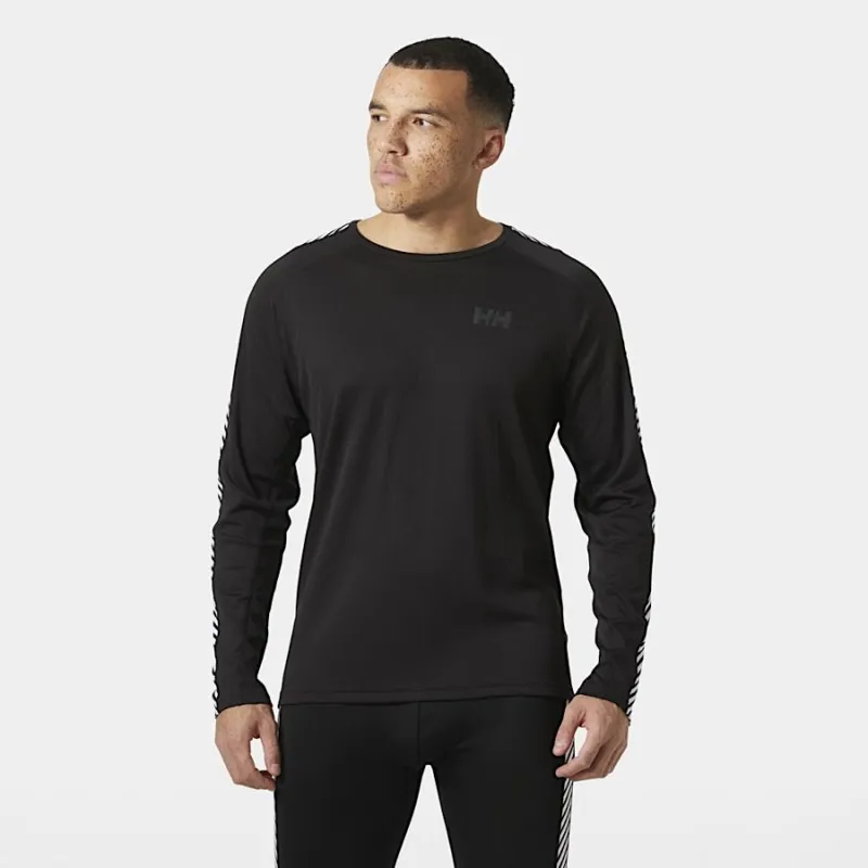 Helly Hansen LIFA ACTIVE Stripe Men's Crew Base Layer in Black-2