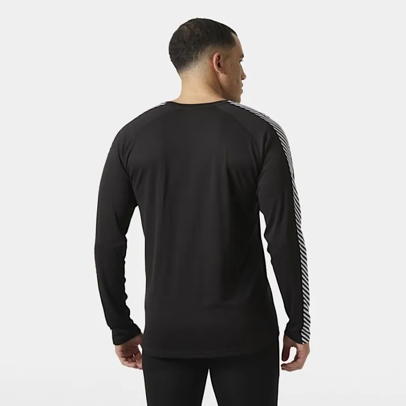 Helly Hansen LIFA ACTIVE Stripe Men's Crew Base Layer in Black-3