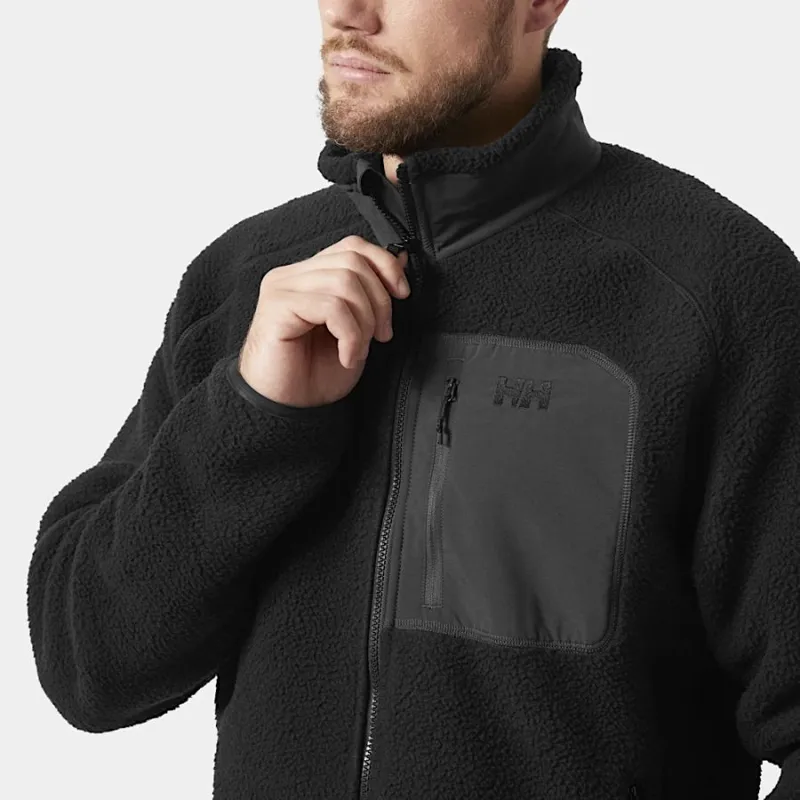 Helly Hansen Panorama Pile Fleece Block Jacket Men's in Black-4