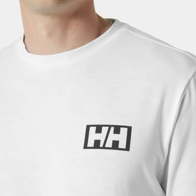 Helly Hansen Skog Graphic Men's Long Sleeve Tee in White-2