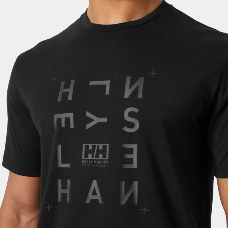 Helly Hansen Skog Graphic Men's T-Shirt in Black-4