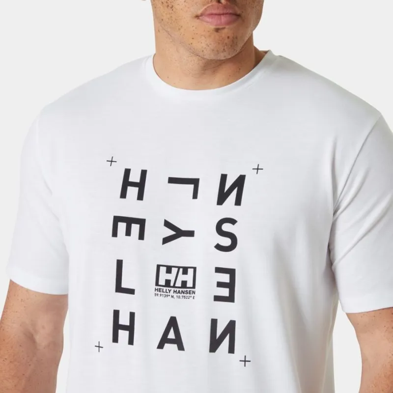 Helly Hansen Skog Graphic Men's T-Shirt in White-4