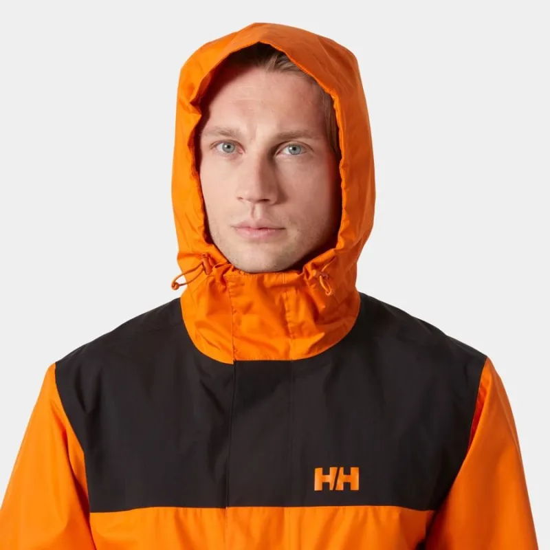 Helly Hansen Vancouver Rain Jacket Men's in Orange Peel-4