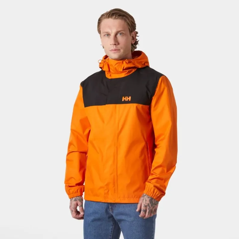 Helly Hansen Vancouver Rain Jacket Men's in Orange Peel-2