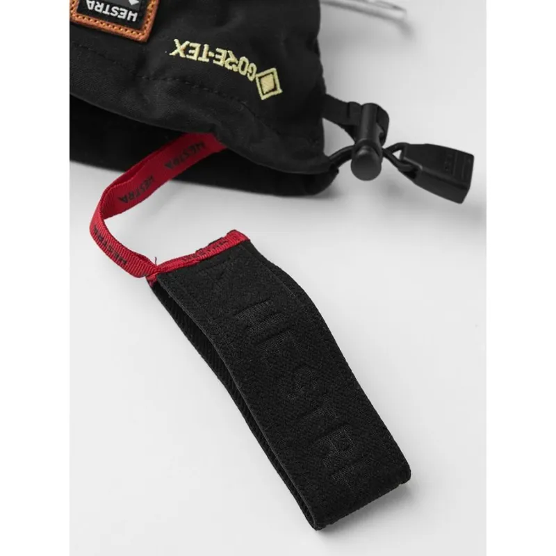Hestra Army Leather Gore-Tex Mitt in Black/Natural Grey-4