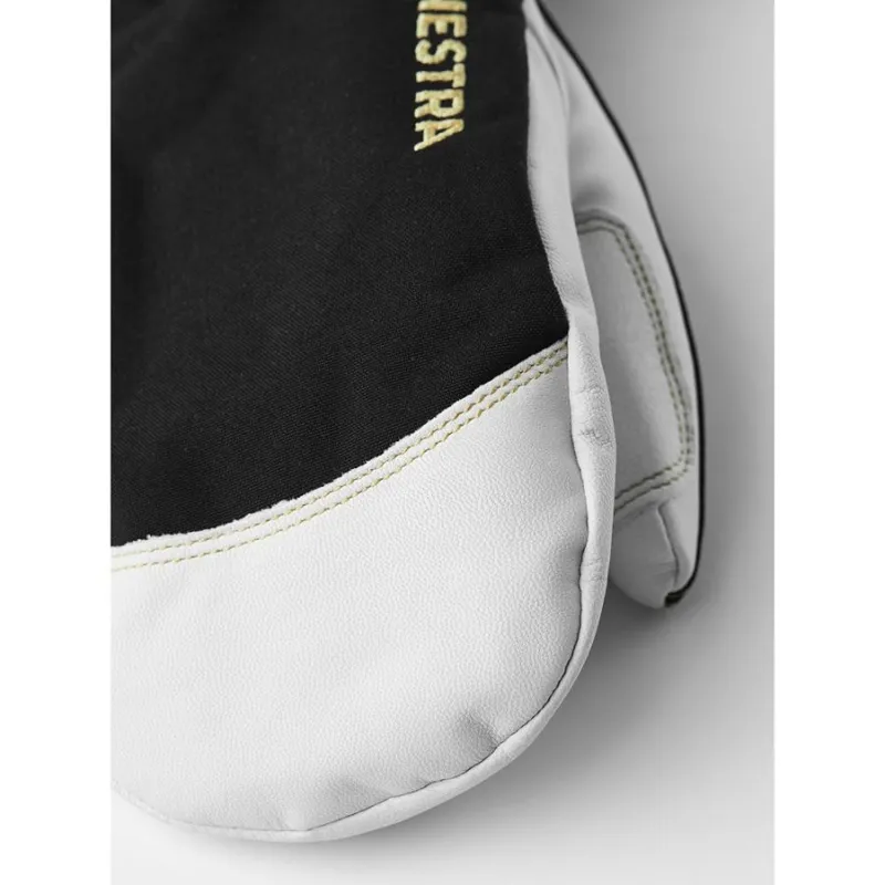 Hestra Army Leather Gore-Tex Mitt in Black/Natural Grey-2
