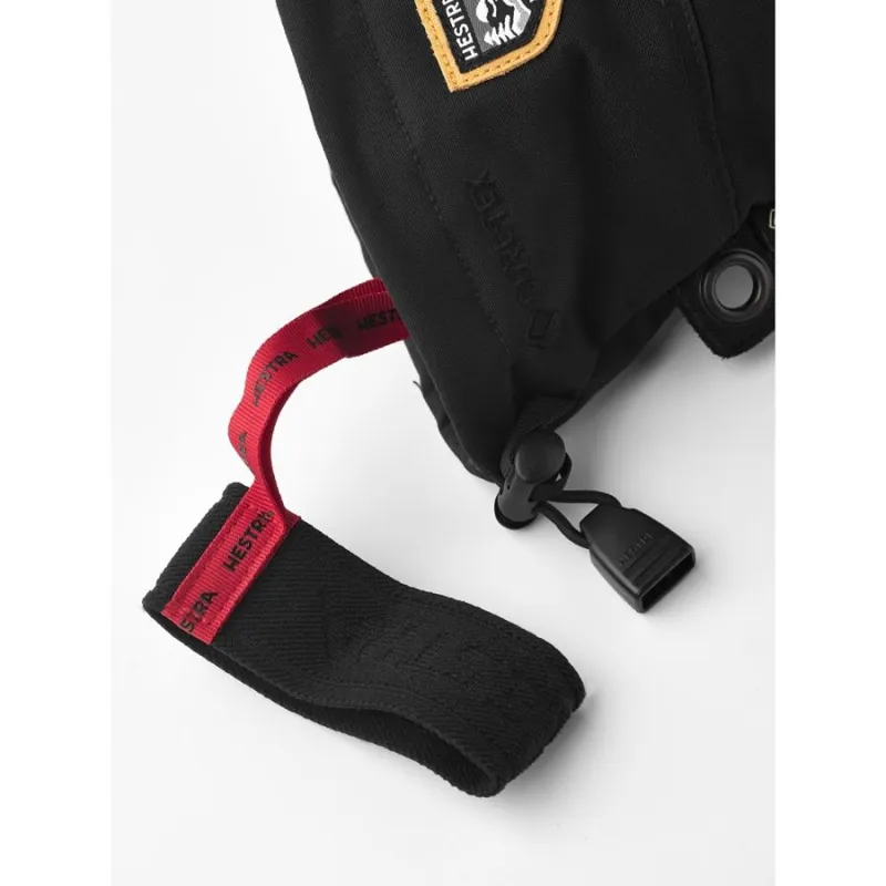 Hestra Army Leather Gore-Tex Mitt in Black/Natural Grey-5