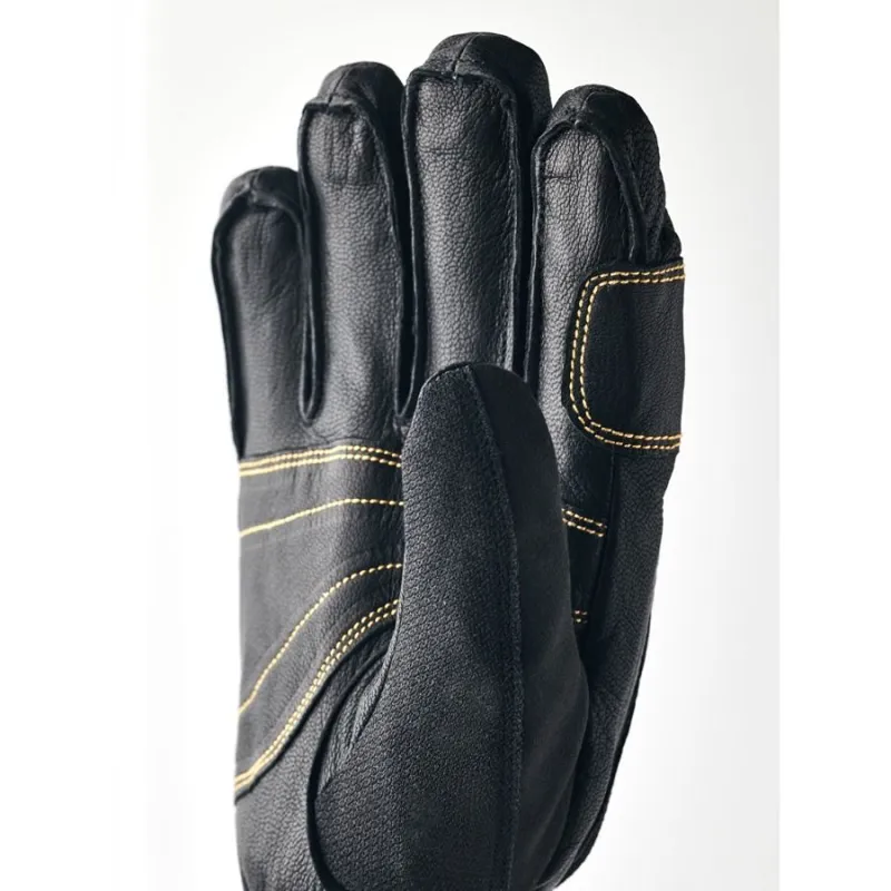 Hestra Army Leather Gore-Tex Short 5-Finger Glove in Black-1
