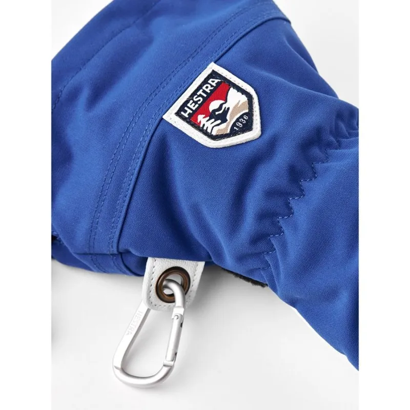 Hestra Army Leather Heli Ski 3-Finger in Royal Blue-1