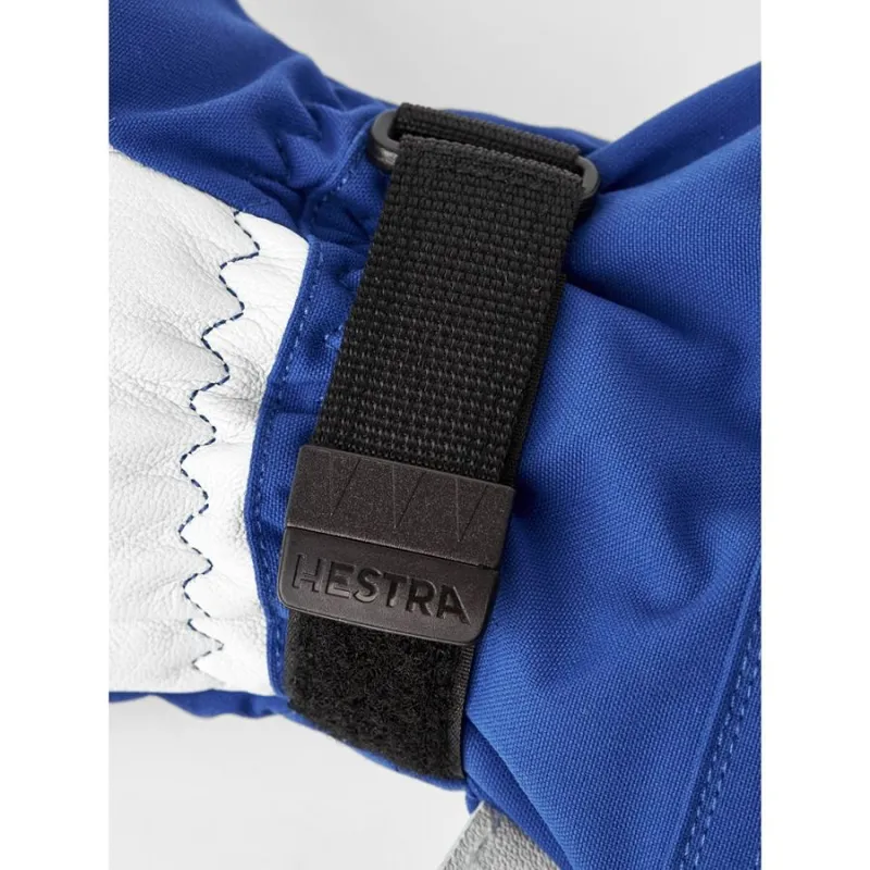 Hestra Army Leather Heli Ski 3-Finger in Royal Blue-4