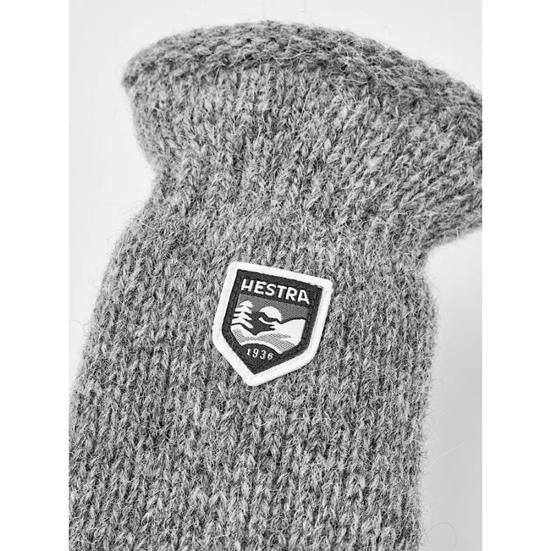 Hestra Basic Wool Mitt in Grey-1