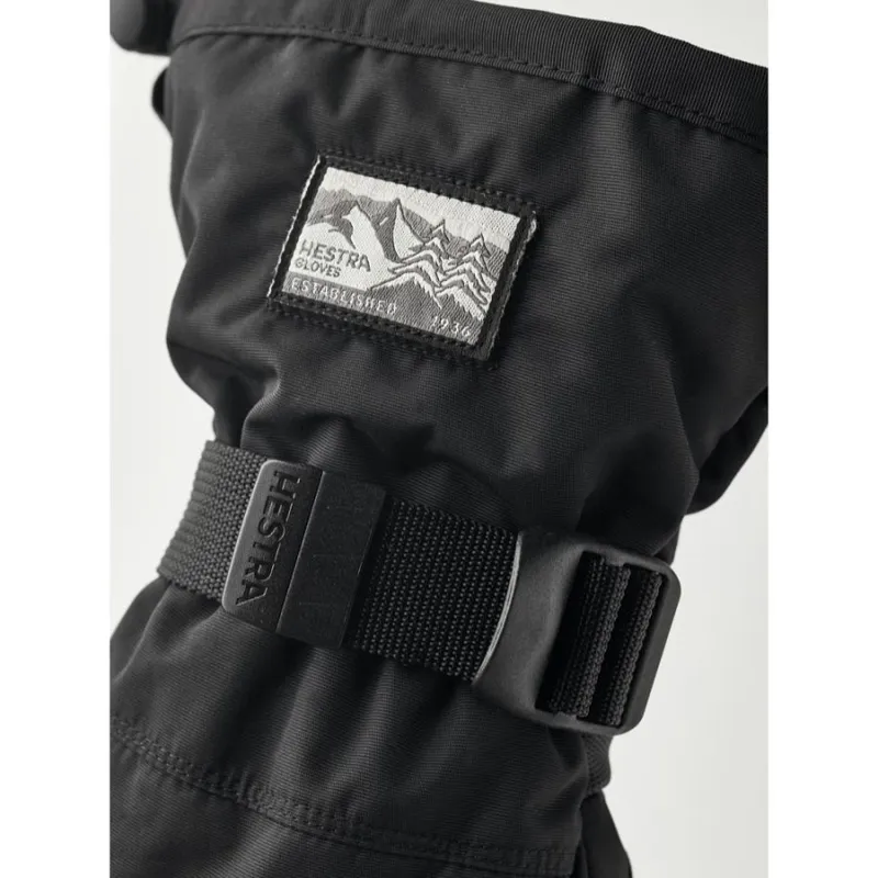 Hestra Gauntlet Sr. 3 Finger Glove in Black-3