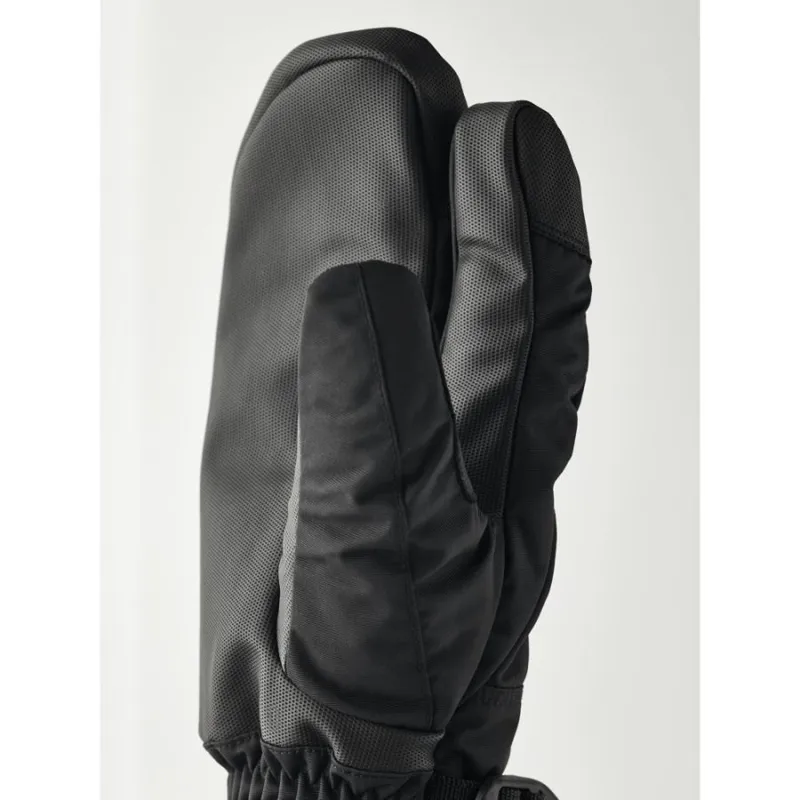 Hestra Gauntlet Sr. 3 Finger Glove in Black-1