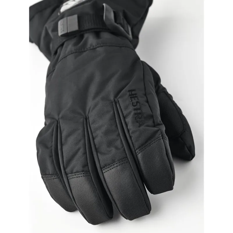 Hestra Gauntlet Sr. 5 Finger Glove in Black-2