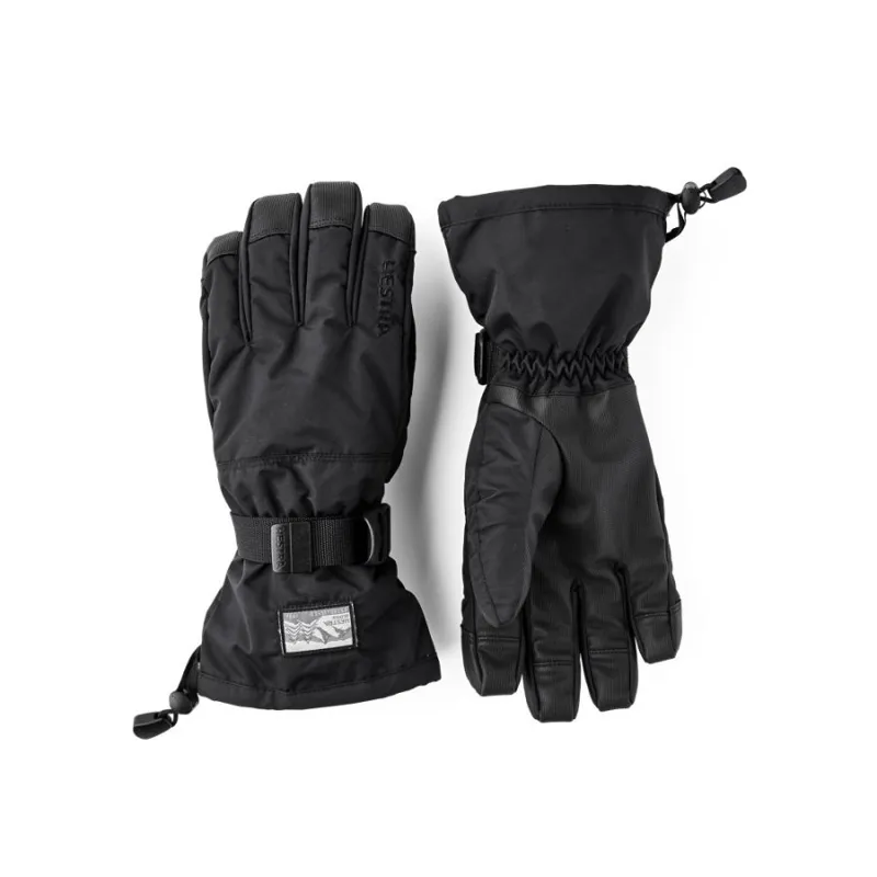 Hestra Gauntlet Sr. 5 Finger Glove in Black