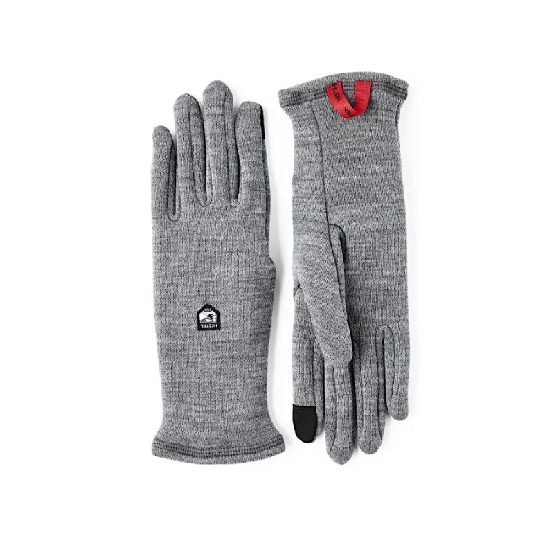 Hestra Gravita Merino Liner 5-Finger in Grey
