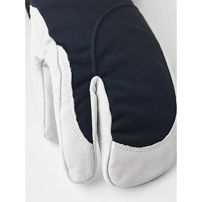 Hestra Heli Ski Women's 3-Finger Glove in Navy/Offwhite-1
