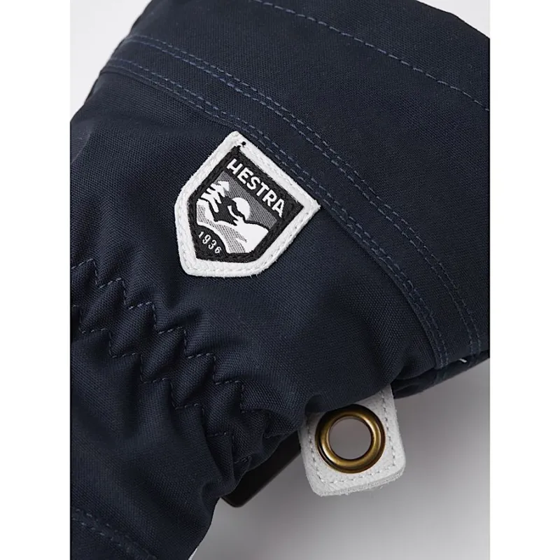 Hestra Heli Ski Women's 5-Finger Glove in Navy/Offwhite-1