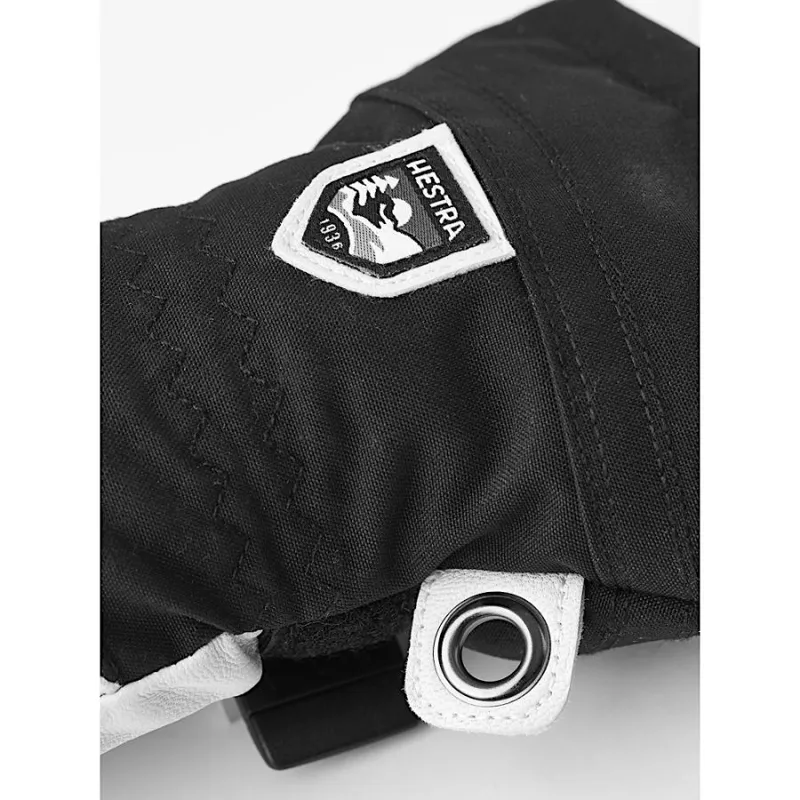 Hestra Heli Ski Women's Mitt in Black/Offwhite-7