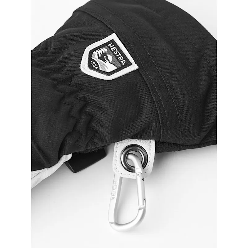 Hestra Heli Ski Women's Mitt in Black/Offwhite-9