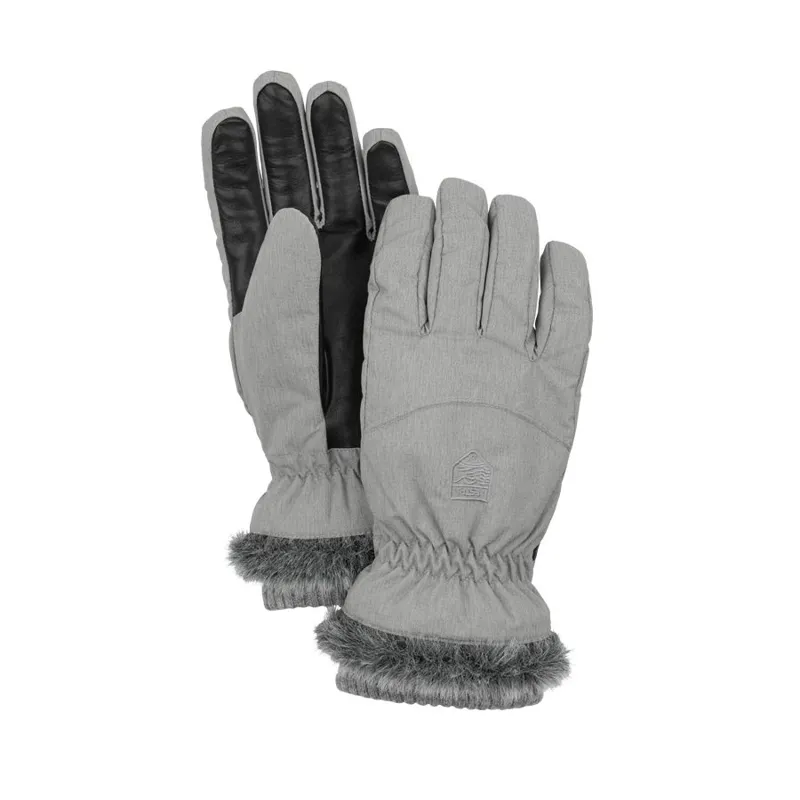 Hestra Women's Primaloft Winter Forest Glove in Light Grey