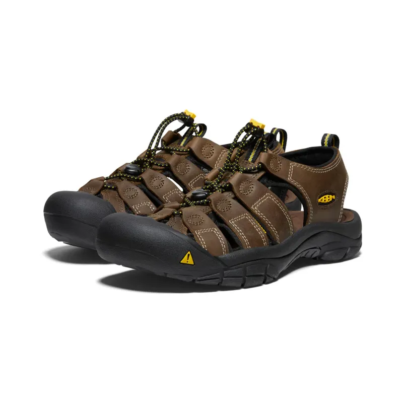 Keen Newport Men's Leather Sandals in Bison-1