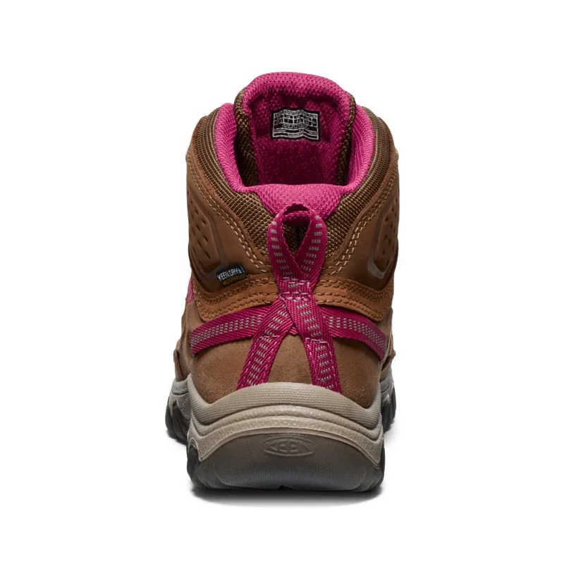 Keen Targhee IV Waterproof Hiking Boot Women's in Bison/Beaujolais-4