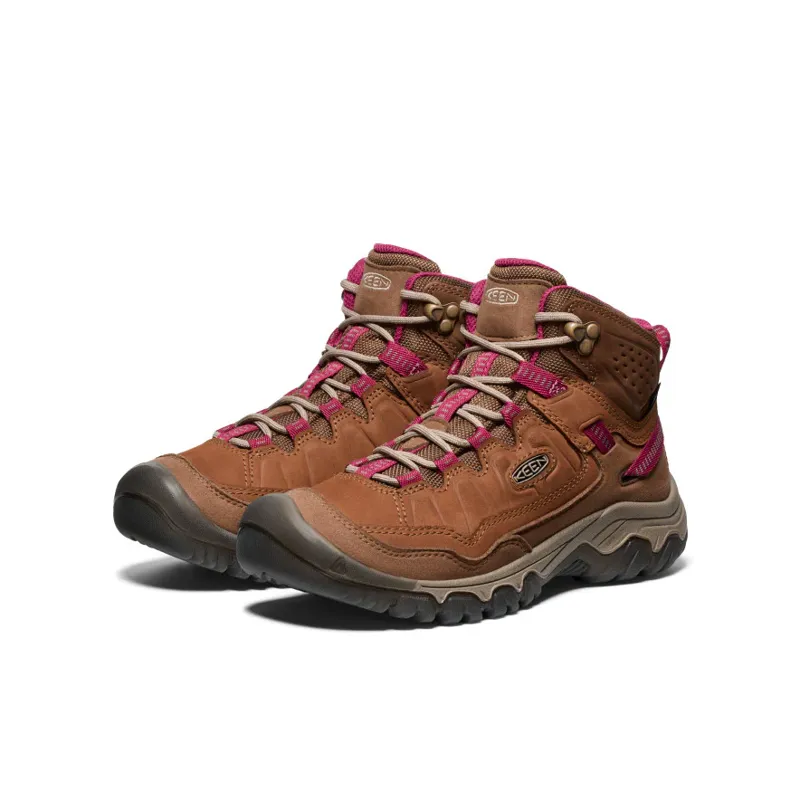 Keen Targhee IV Waterproof Hiking Boot Women's in Bison/Beaujolais-1