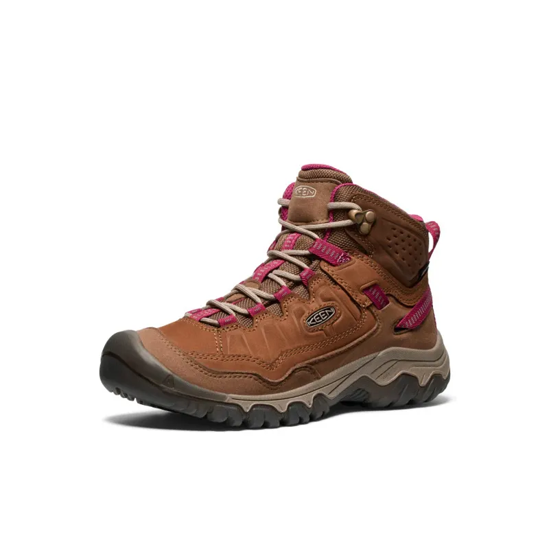 Keen Targhee IV Waterproof Hiking Boot Women's in Bison/Beaujolais-2