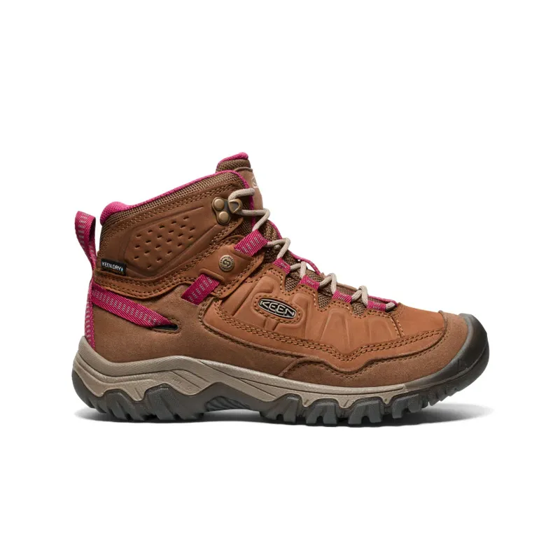 Keen Targhee IV Waterproof Hiking Boot Women's in Bison/Beaujolais