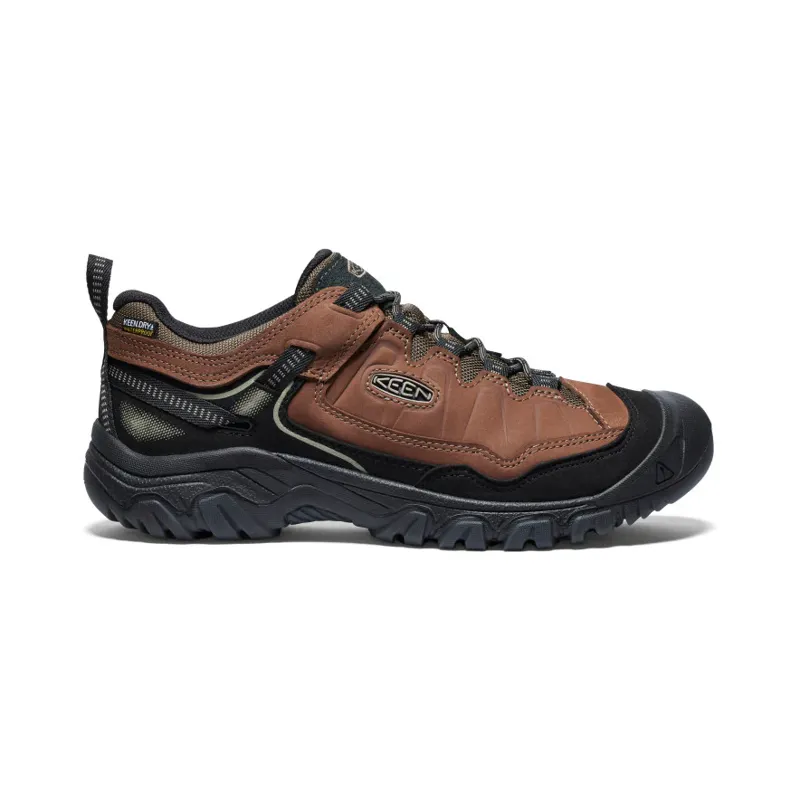 Keen Targhee IV Waterproof Hiking Shoe Men's in Bison-Black
