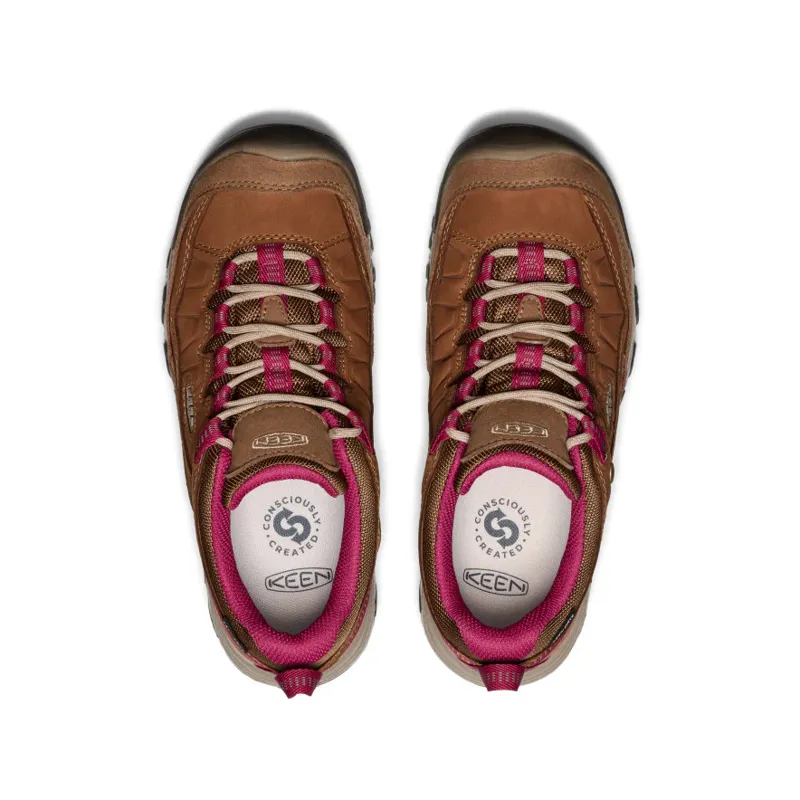 Keen Targhee IV Waterproof Women's Hiking Shoe in Bison-Beaujolais-3