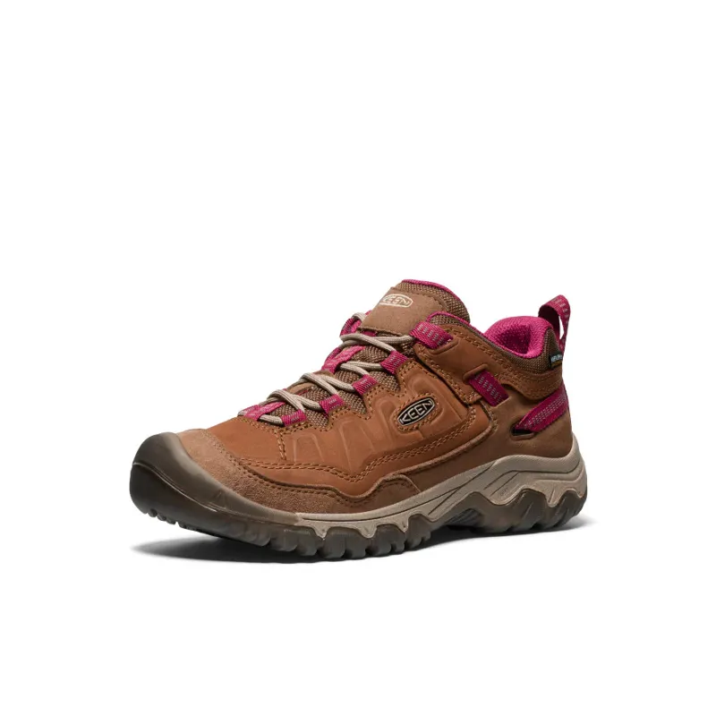 Keen Targhee IV Waterproof Women's Hiking Shoe in Bison-Beaujolais-2