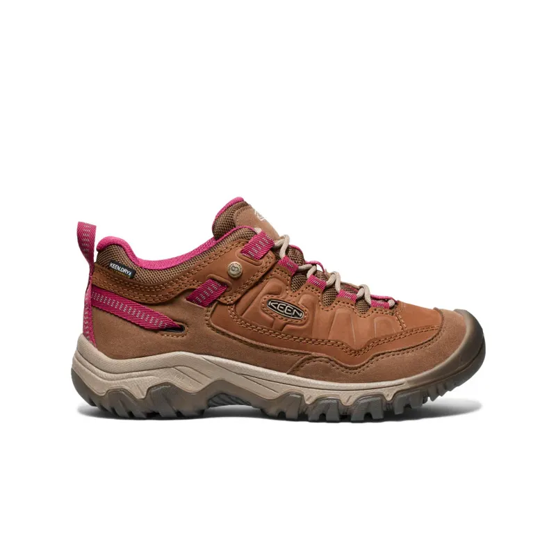 Keen Targhee IV Waterproof Women's Hiking Shoe in Bison-Beaujolais