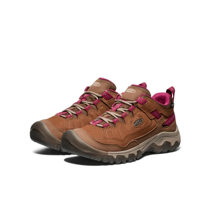 Keen Targhee IV Waterproof Women's Hiking Shoe in Bison-Beaujolais-1