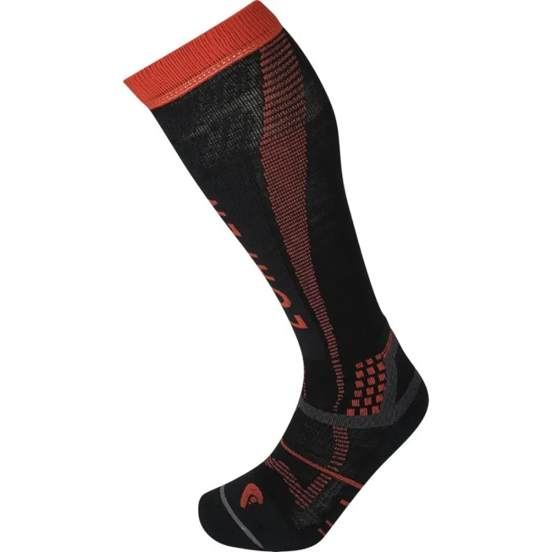 Lorpen Mens Ski Light in Black/Orange