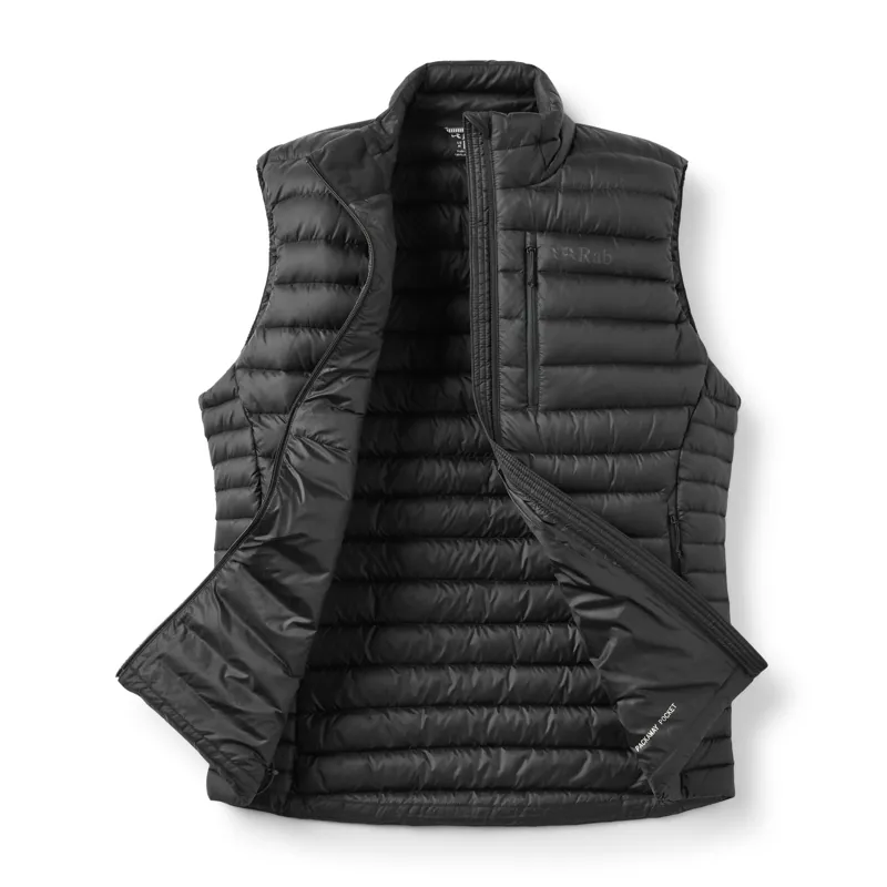 Rab Microlight Men's Down Vest in Black-1