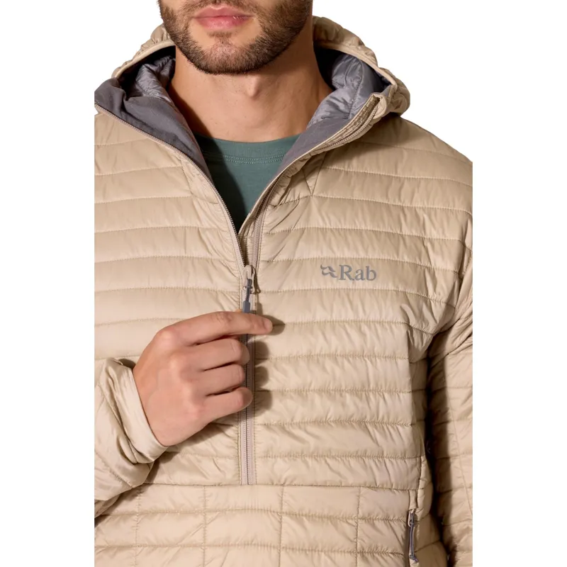 Rab Microlighter Men's Pullover Down Hoody in Black-9