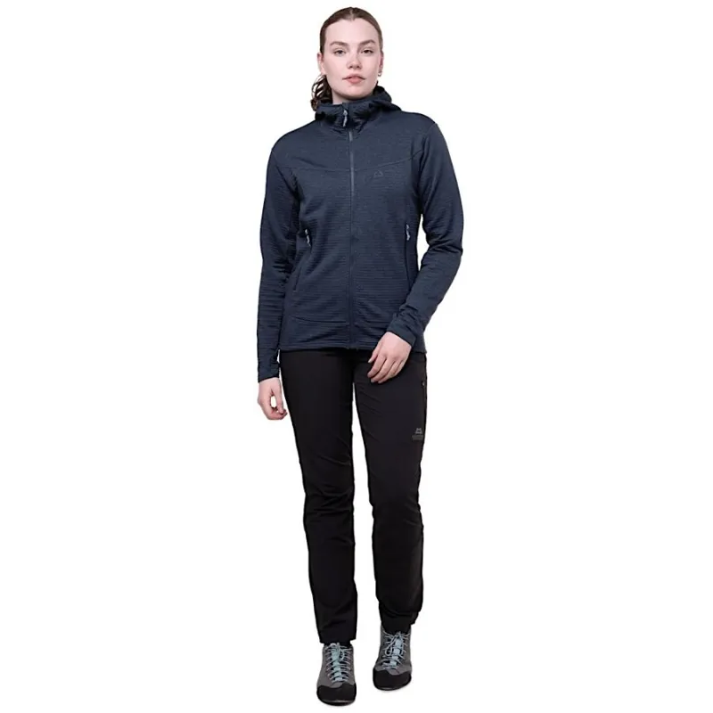Mountain Equipment Apiro Women's Hooded Fleece Jacket in Cosmos-1